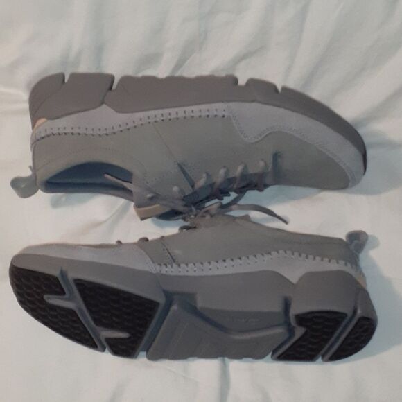 NEW Clarks‎ Trigenic Triactive Run Gray Nubuck Shoes 13 main image 7